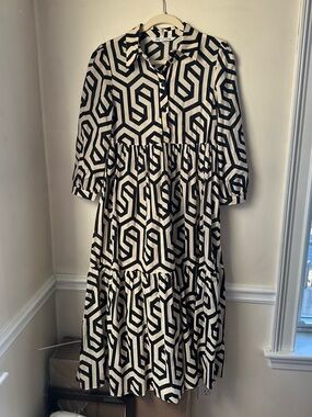 Zara Tiered Shirtdress